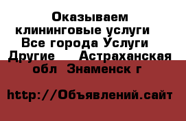 Оказываем клининговые услуги! - Все города Услуги » Другие   . Астраханская обл.,Знаменск г.